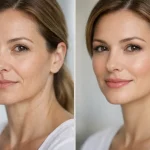 Preenchimento facial antes e depois real