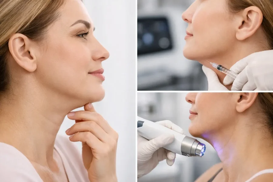 Melhores procedimentos para papada