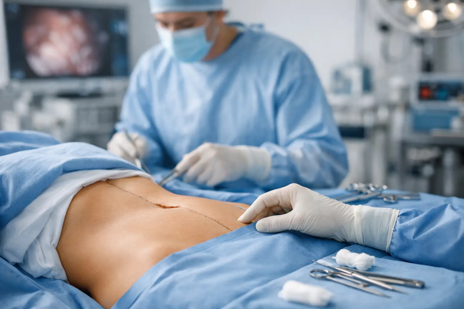 Como tratar diástase abdominal cirurgicamente