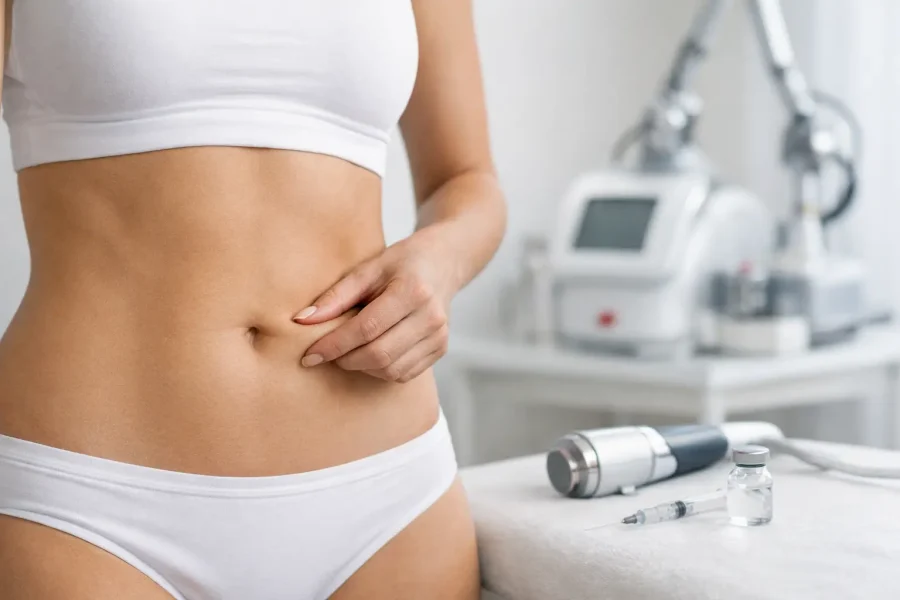 Melhores procedimentos para flacidez abdominal