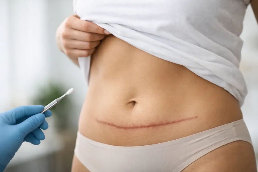 Abdominoplastia deixa cicatriz grande?