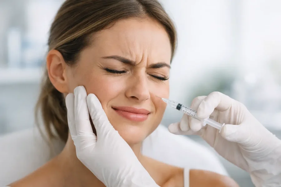 Preenchimento facial dói muito? Entenda