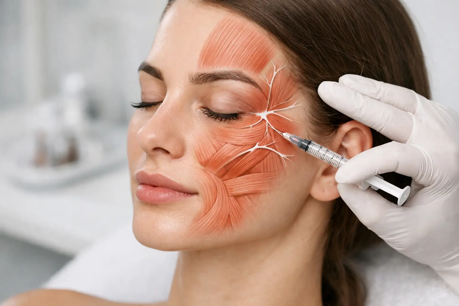 Como age a toxina botulínica facial nos músculos?