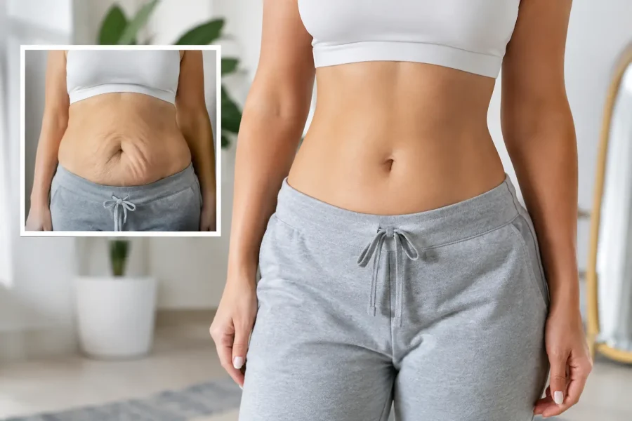 Resultados da abdominoplastia pós-bariátrica
